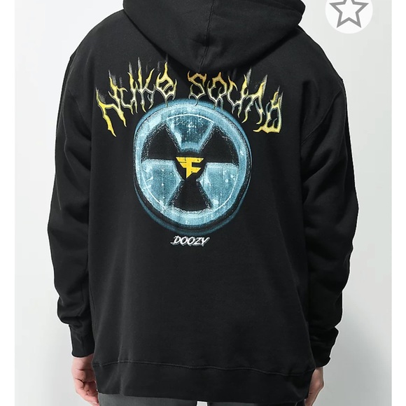 FaZe Nuke Squad Bomb Black Hoodie Size Large - Picture 2 of 5